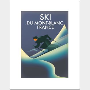 Ski Mont Blanc France Posters and Art